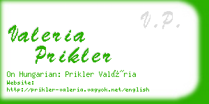 valeria prikler business card